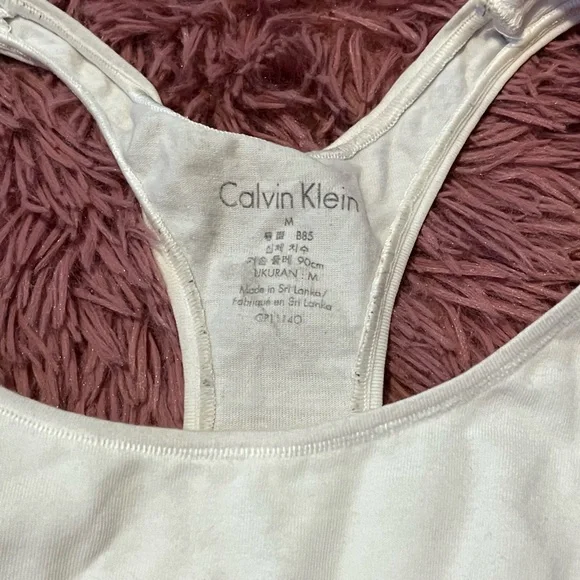pack of 2 gray and white calvin klein bralettes - Picture 3 of 5